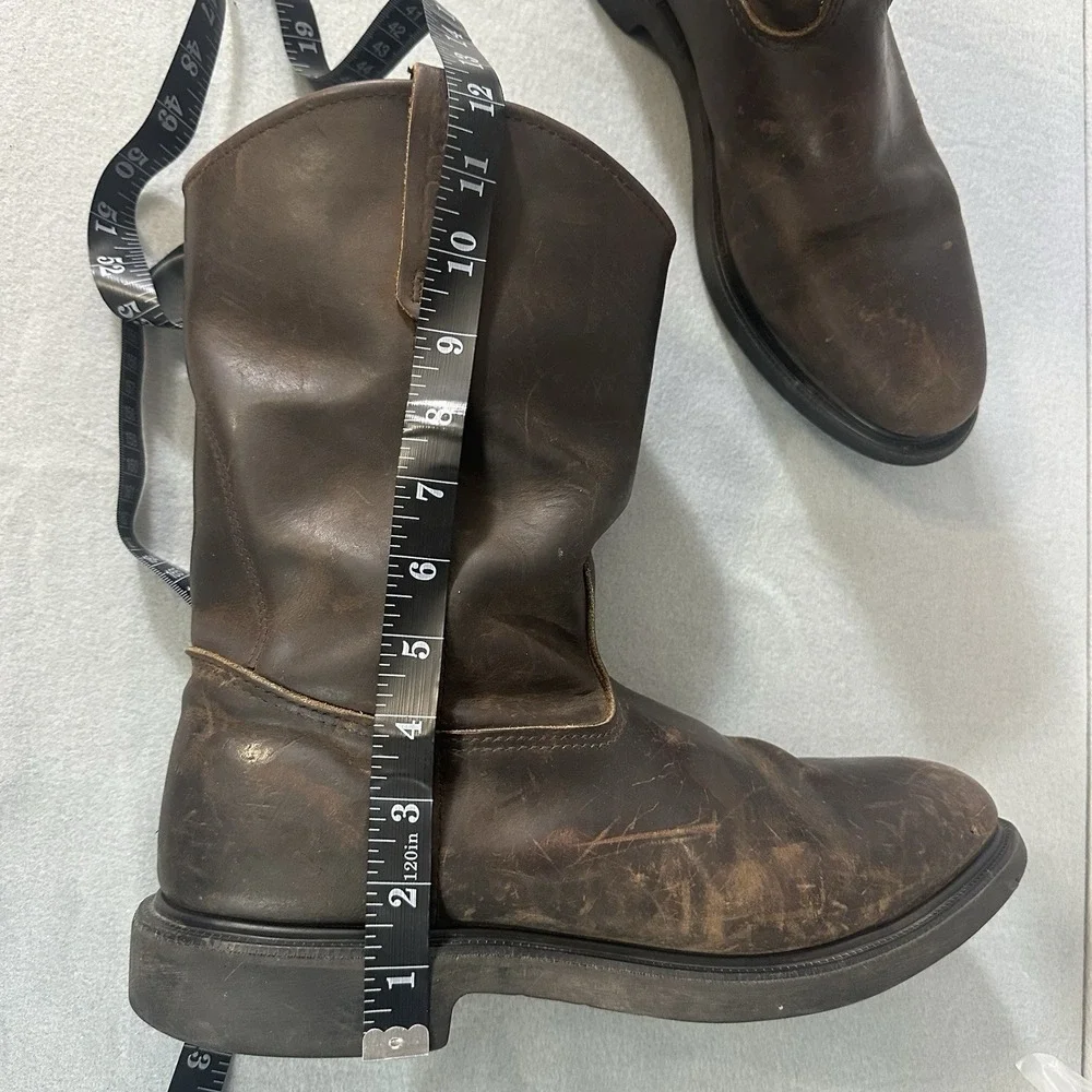 Red Wing Boots Size 13 D Soft Toe Brown Leather Motorcycle Work USA Pecos